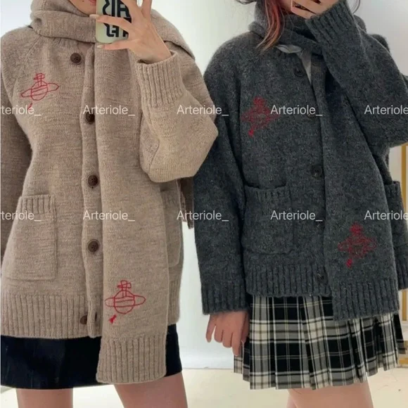 Vivienne Westwood Cardigan with Scarf - Picture 9 of 9